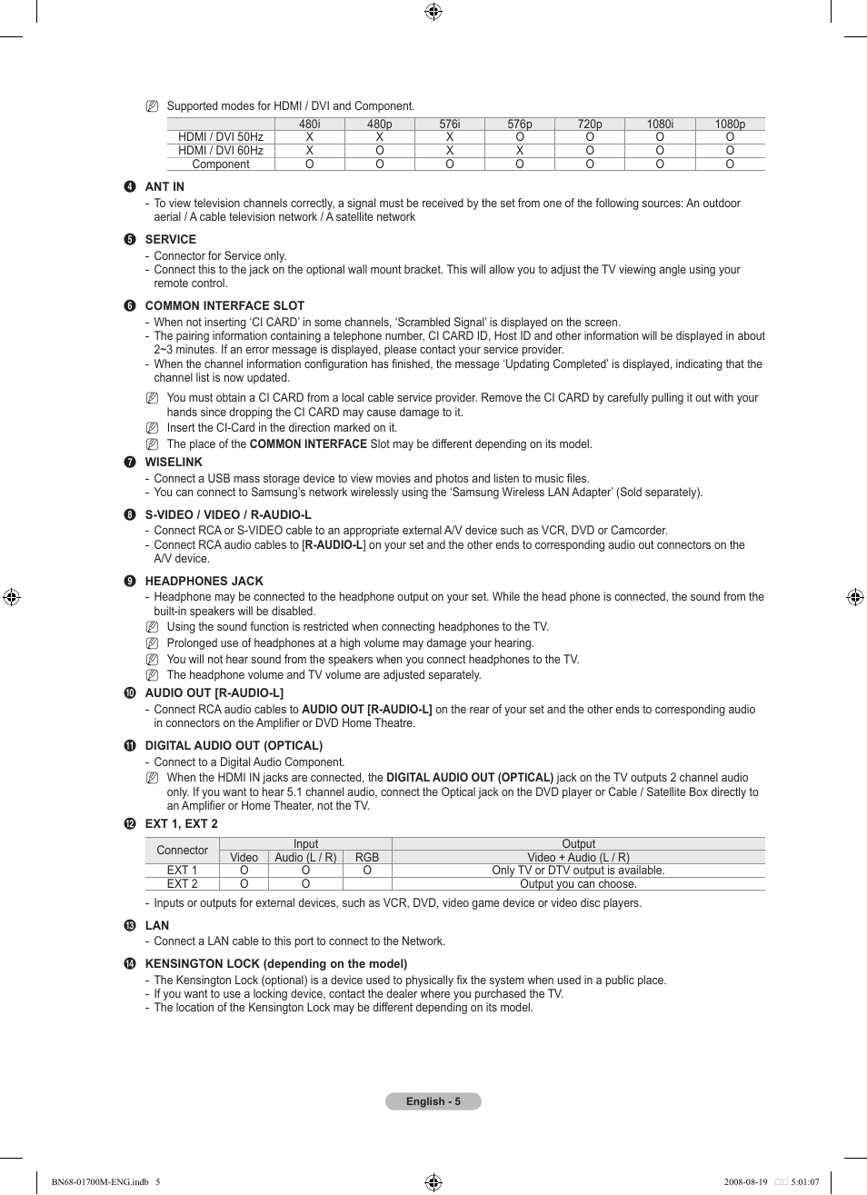 Samsung LE46A756R1M User Manual | Page 7 / 422