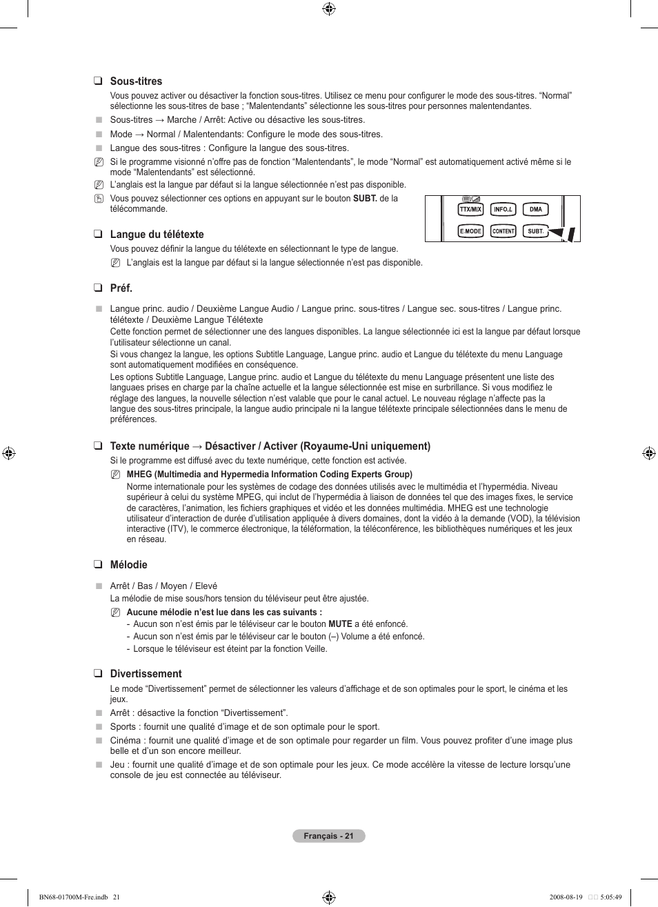 Samsung LE46A756R1M User Manual | Page 83 / 422