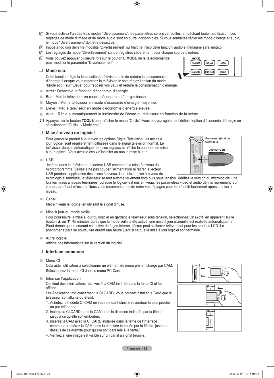 Samsung LE46A756R1M User Manual | Page 84 / 422