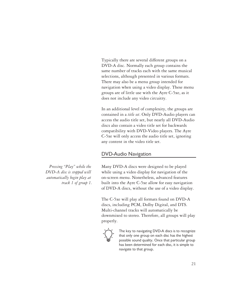 Ayre Acoustics C-5xe User Manual | Page 23 / 40
