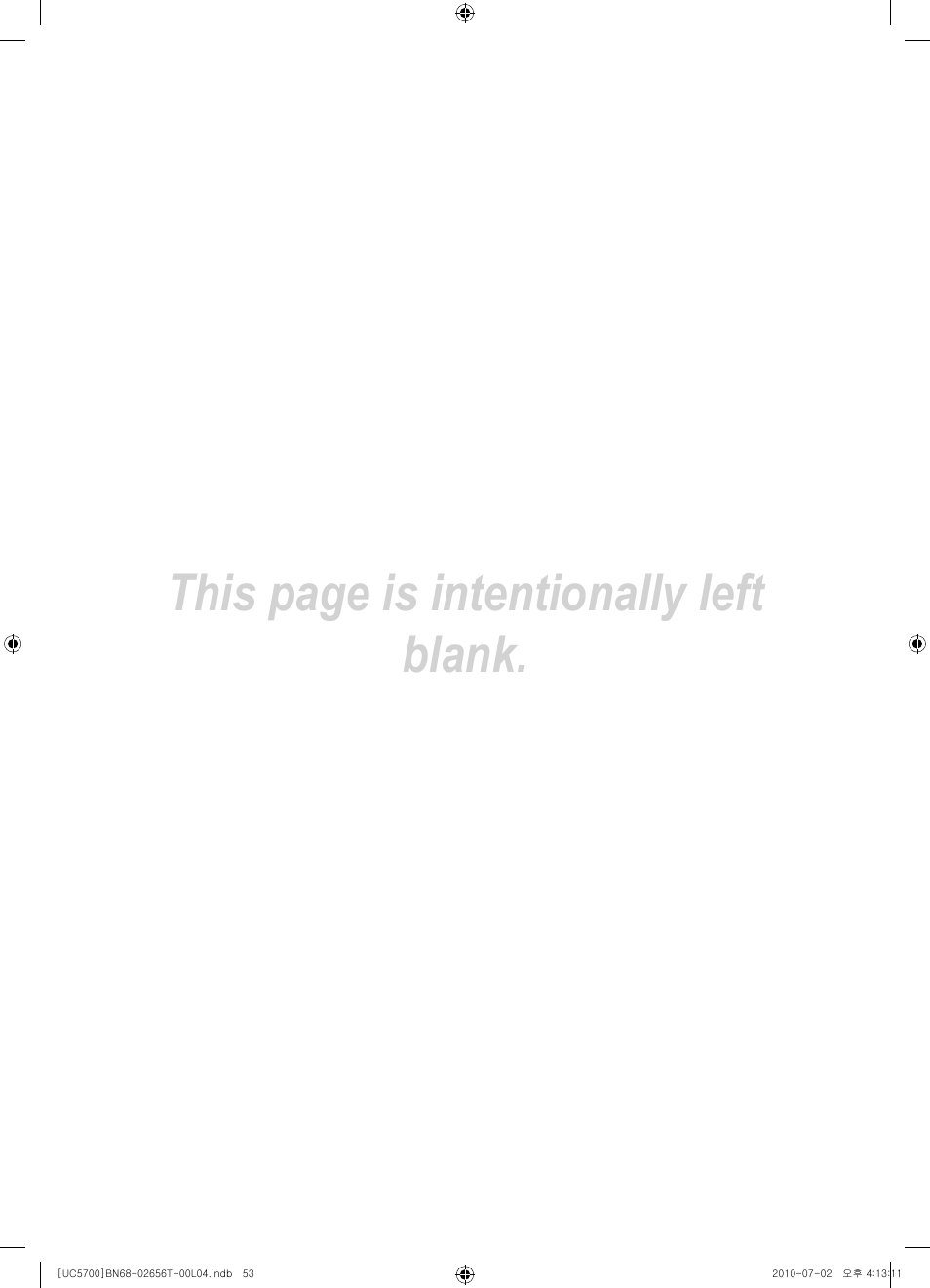 This page is intentionally left blank | Samsung UE40C5700QS User Manual | Page 105 / 209