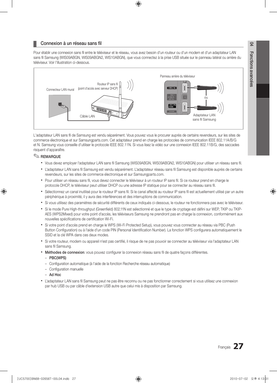 Samsung UE40C5700QS User Manual | Page 131 / 209