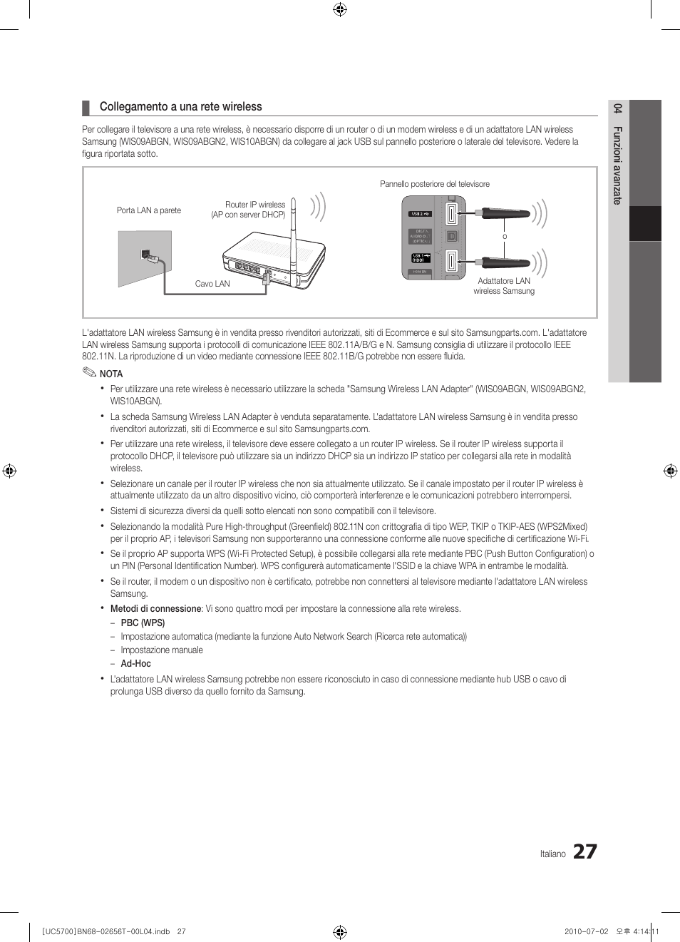Samsung UE40C5700QS User Manual | Page 183 / 209
