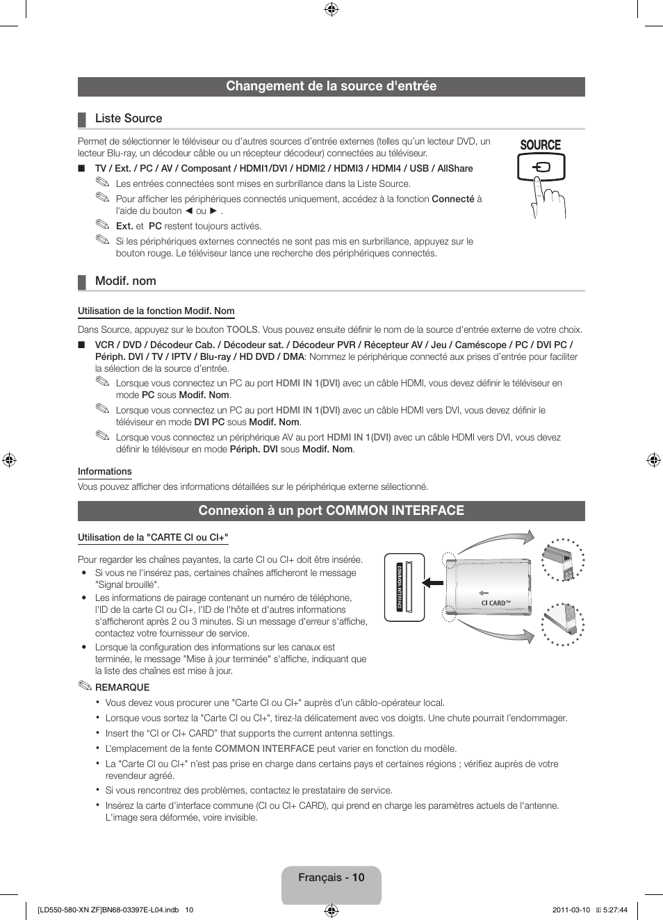 Samsung LE37D550K1W User Manual | Page 26 / 65