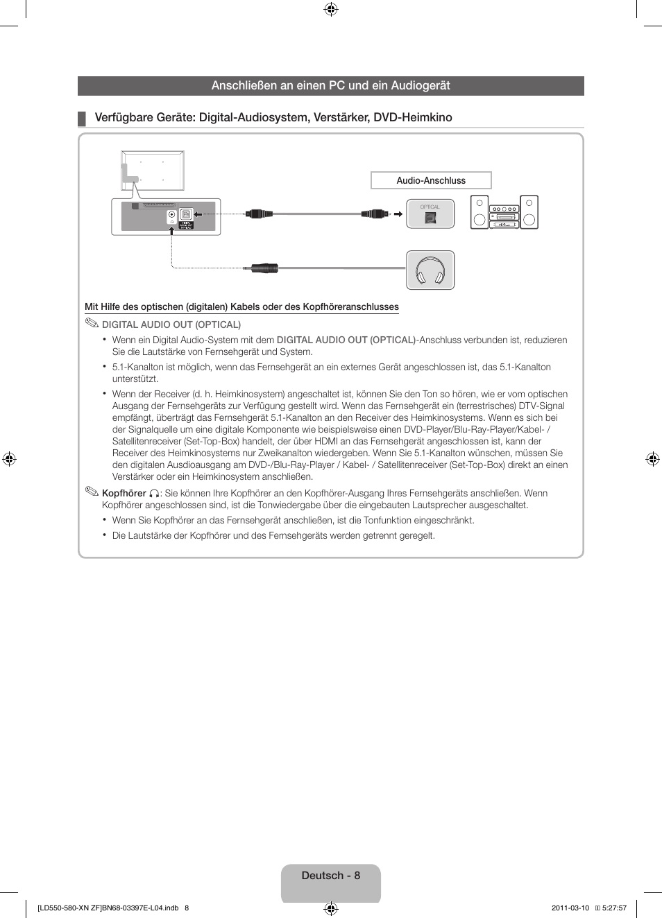 Samsung LE37D550K1W User Manual | Page 40 / 65