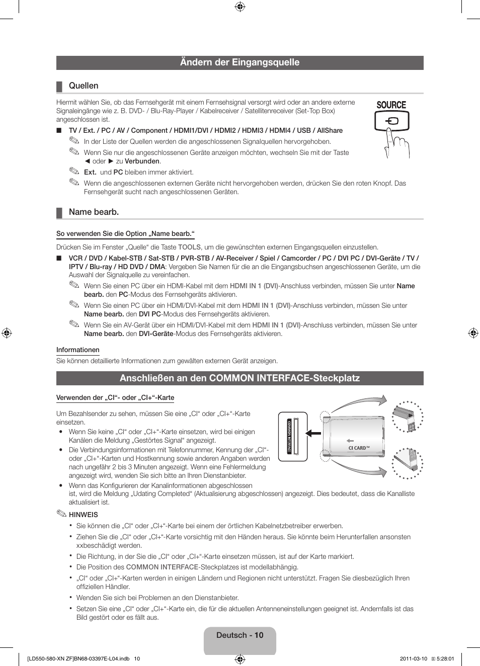 Samsung LE37D550K1W User Manual | Page 42 / 65