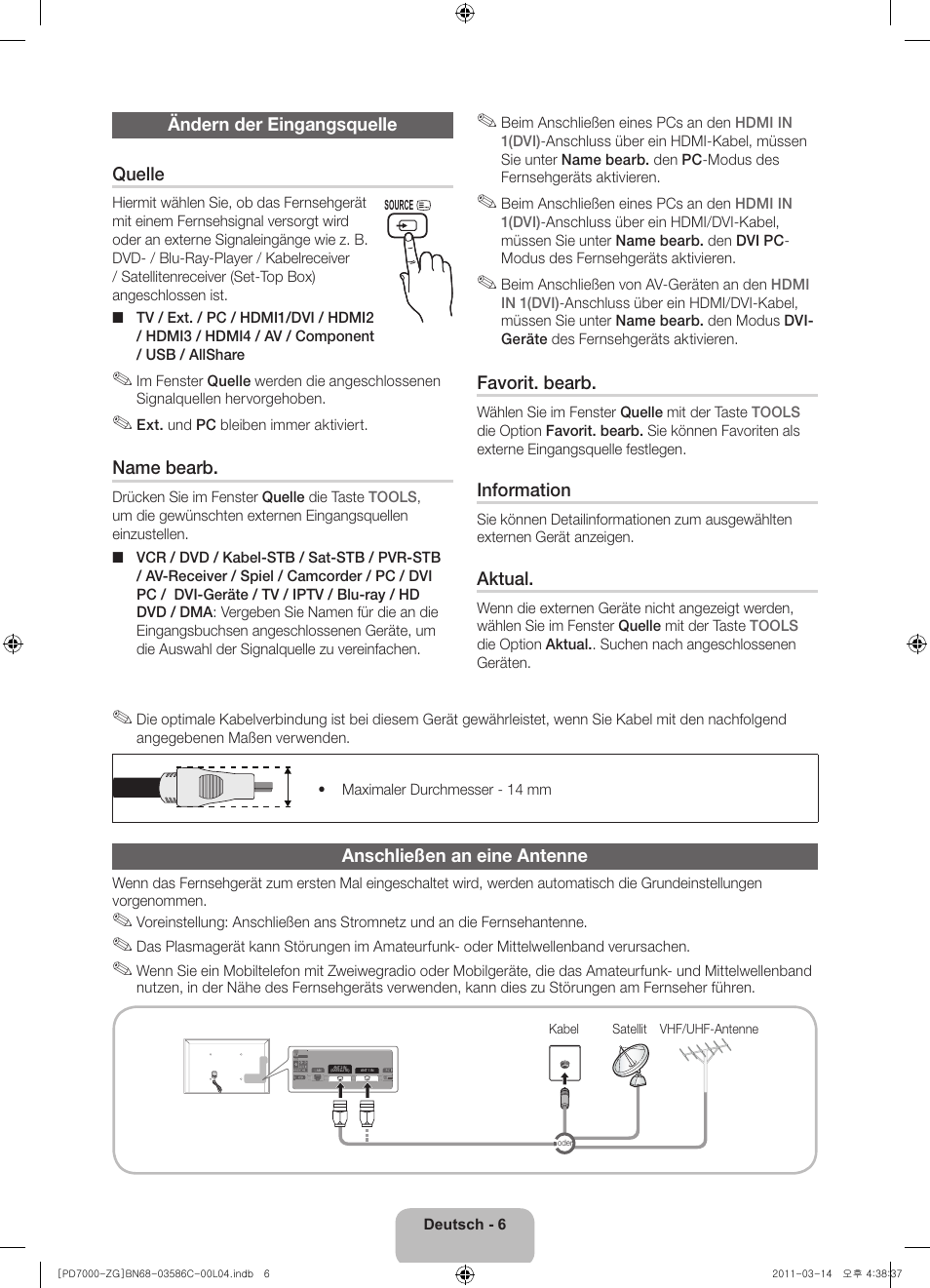 Samsung PS51D7000DS User Manual | Page 26 / 78