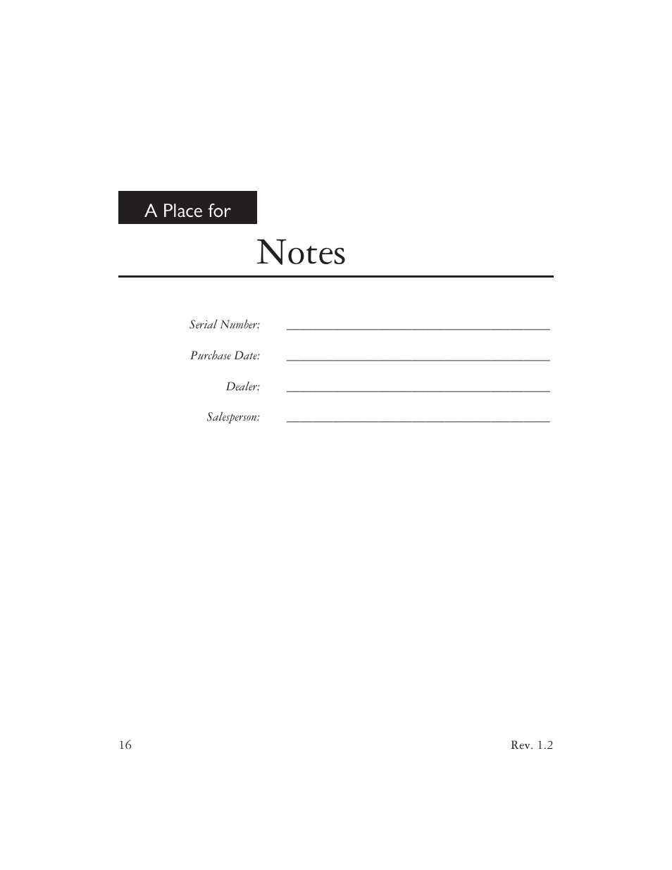A place for | AYRE AX-7e User Manual | Page 18 / 20