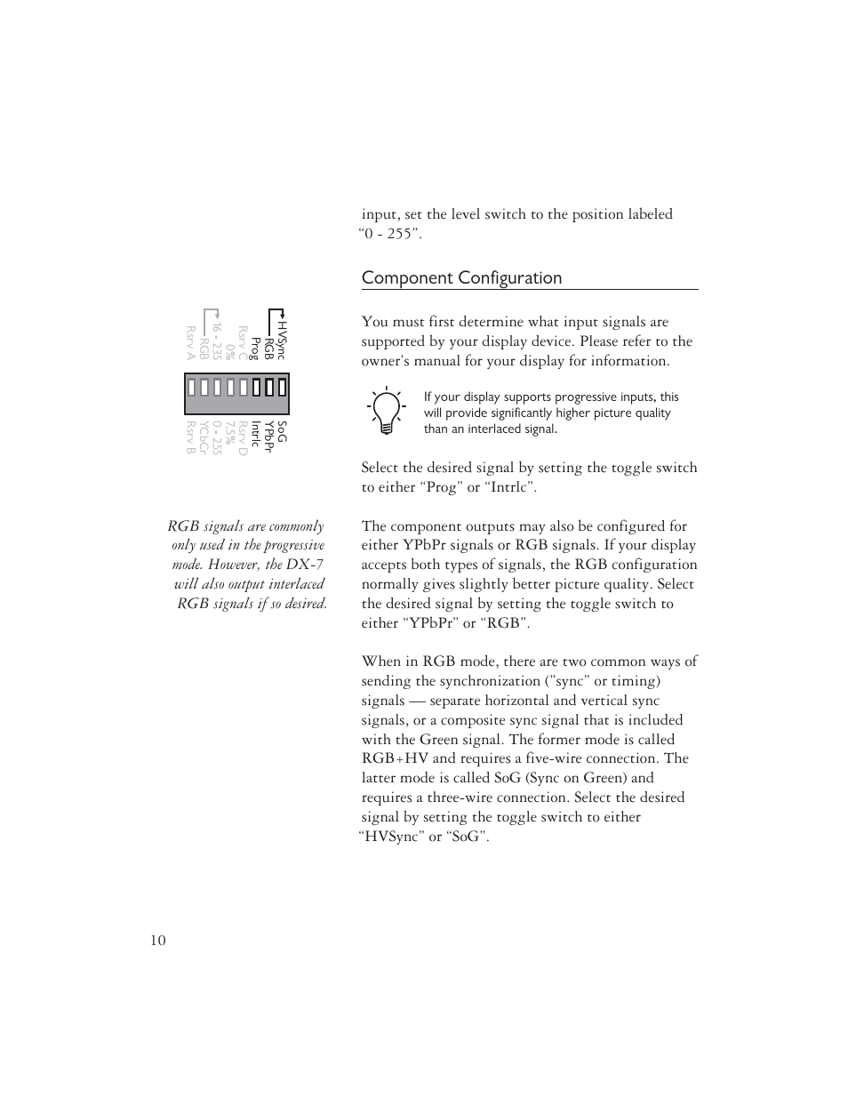Component configuration | Ayre Acoustics DX-7 User Manual | Page 12 / 88