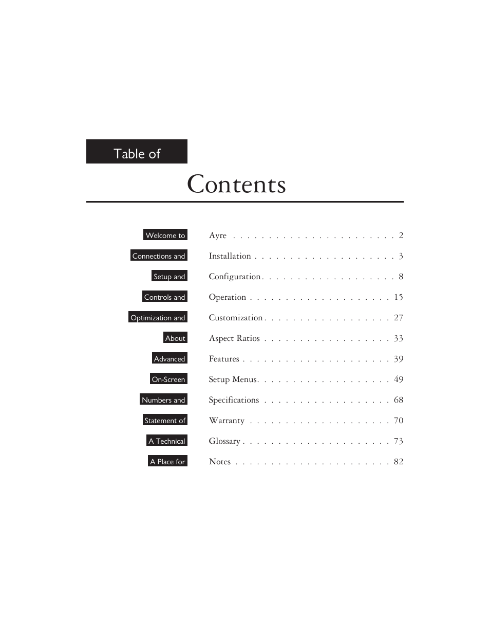 Ayre Acoustics DX-7 User Manual | Page 3 / 88