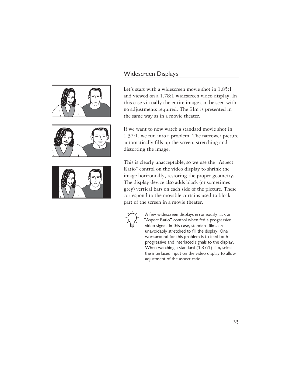 Widescreen displays | Ayre Acoustics DX-7 User Manual | Page 37 / 88
