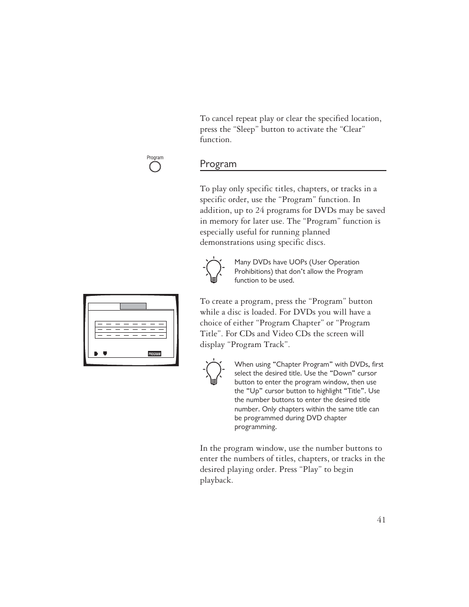 Program | Ayre Acoustics DX-7 User Manual | Page 43 / 88