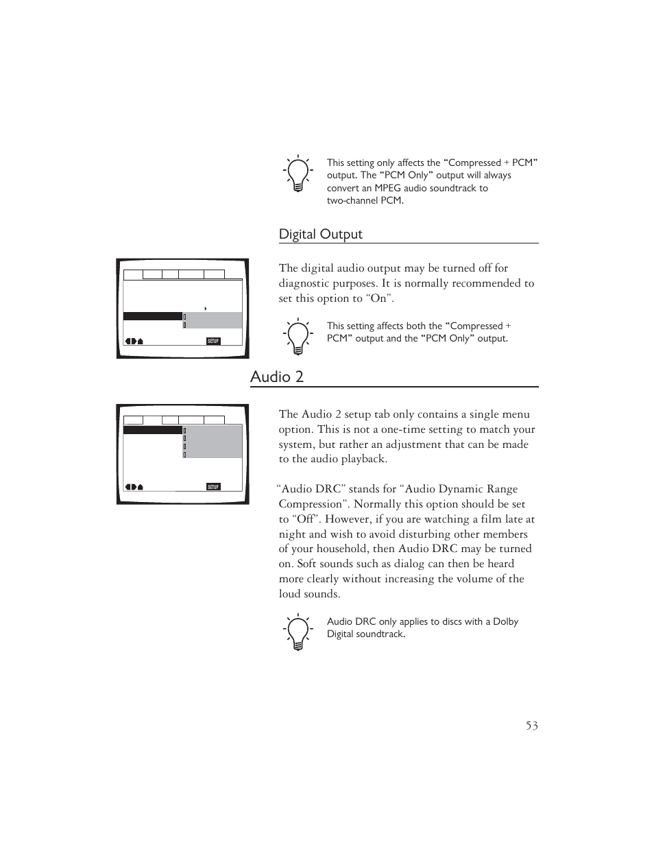 Audio 2, Digital output | Ayre Acoustics DX-7 User Manual | Page 55 / 88