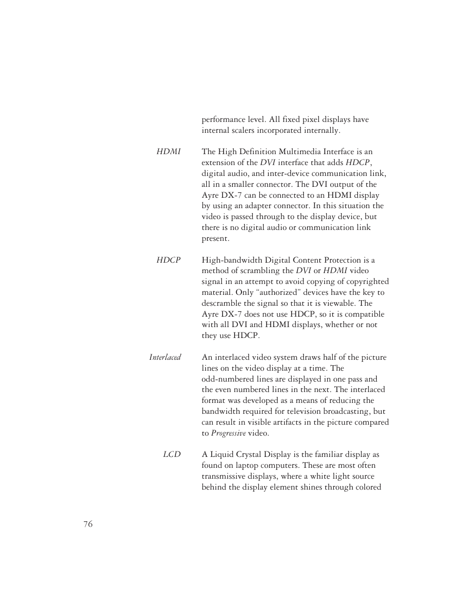 Ayre Acoustics DX-7 User Manual | Page 78 / 88