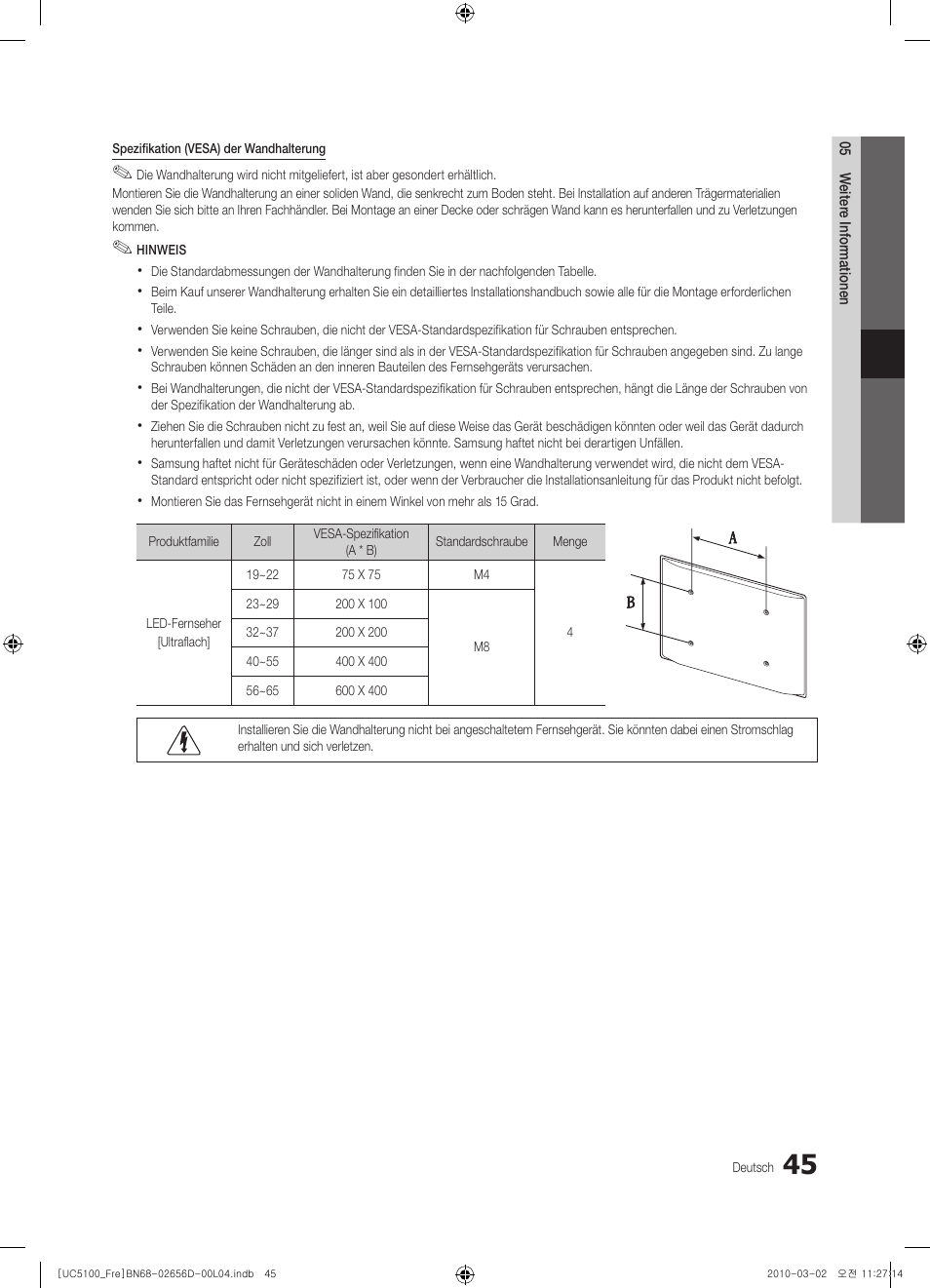 Samsung UE37C5100QW User Manual | Page 145 / 201