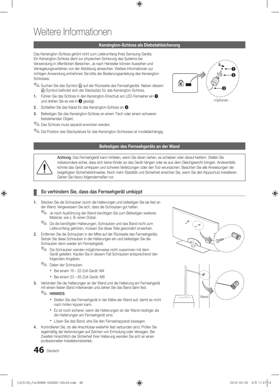 Weitere informationen | Samsung UE37C5100QW User Manual | Page 146 / 201