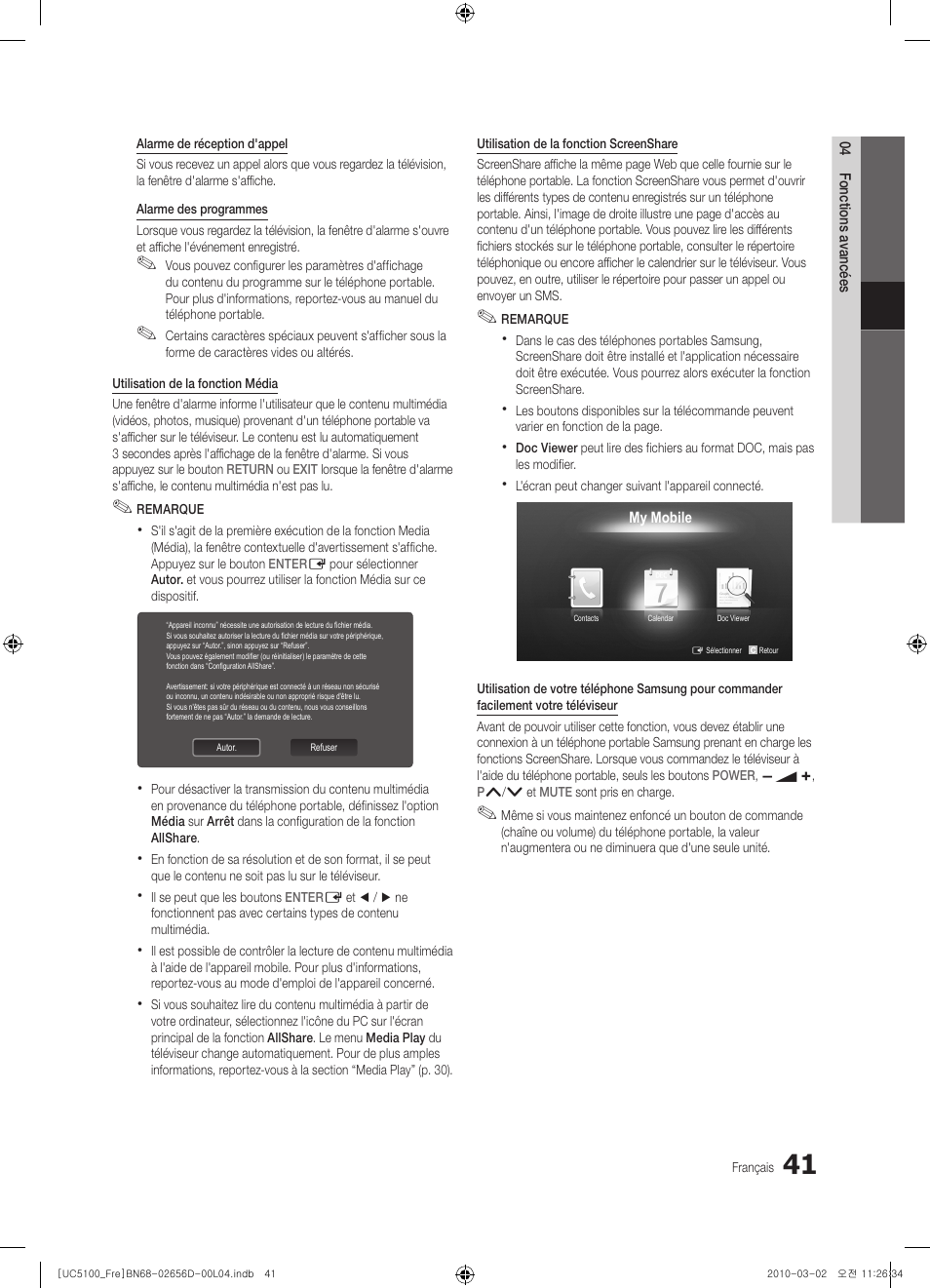 Samsung UE37C5100QW User Manual | Page 91 / 201