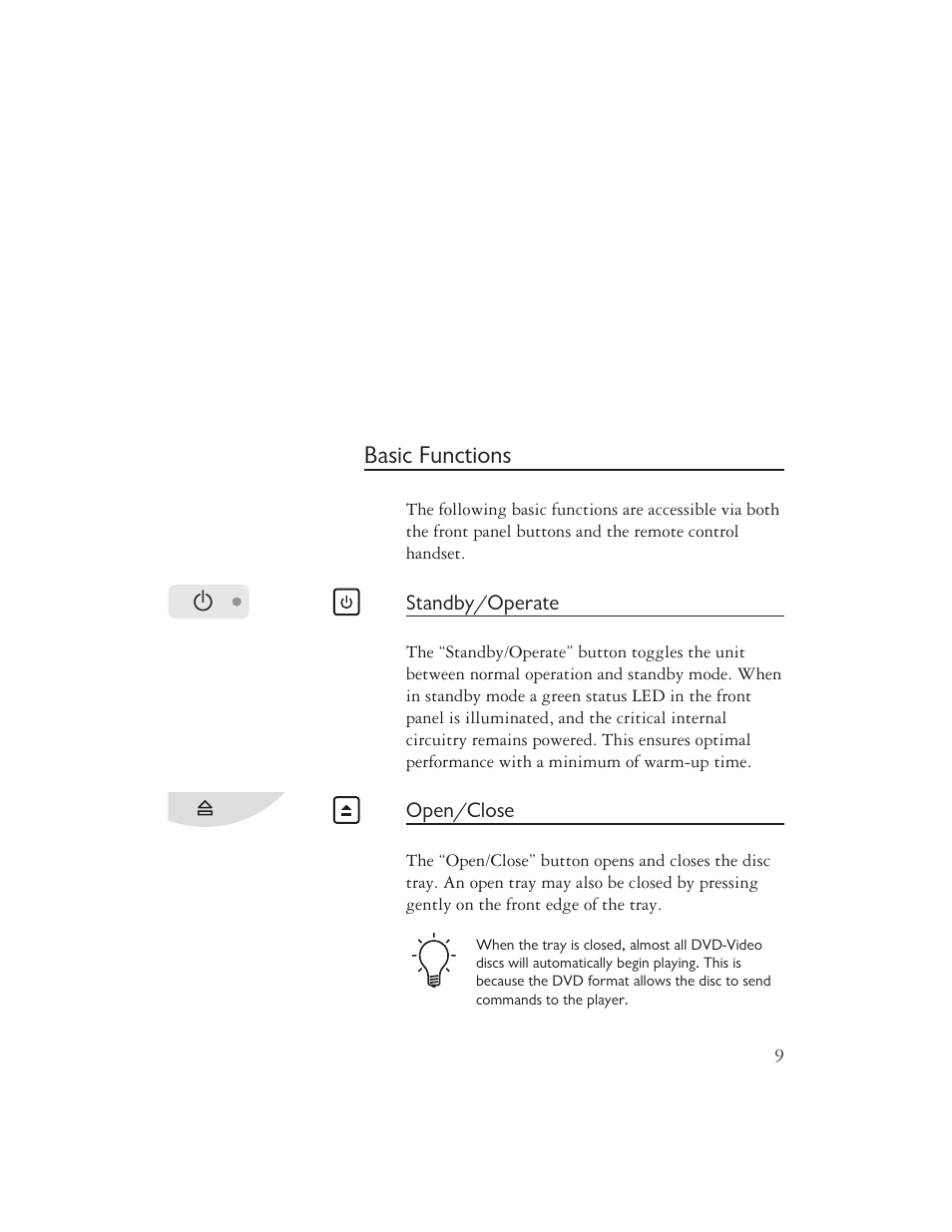 Basic functions | AYRE C-5xe User Manual | Page 11 / 40