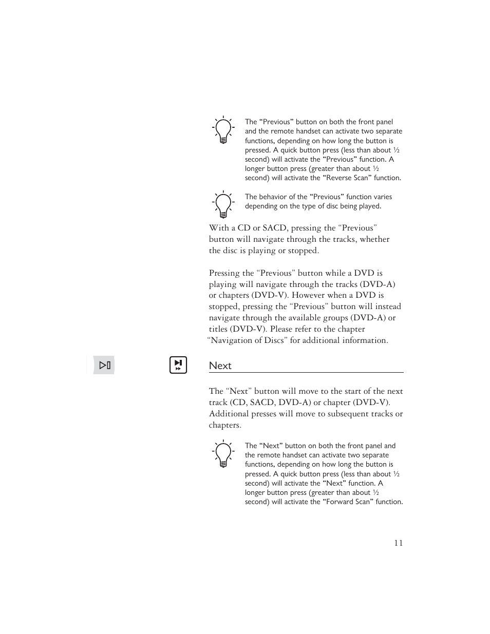 Next | AYRE C-5xe User Manual | Page 13 / 40