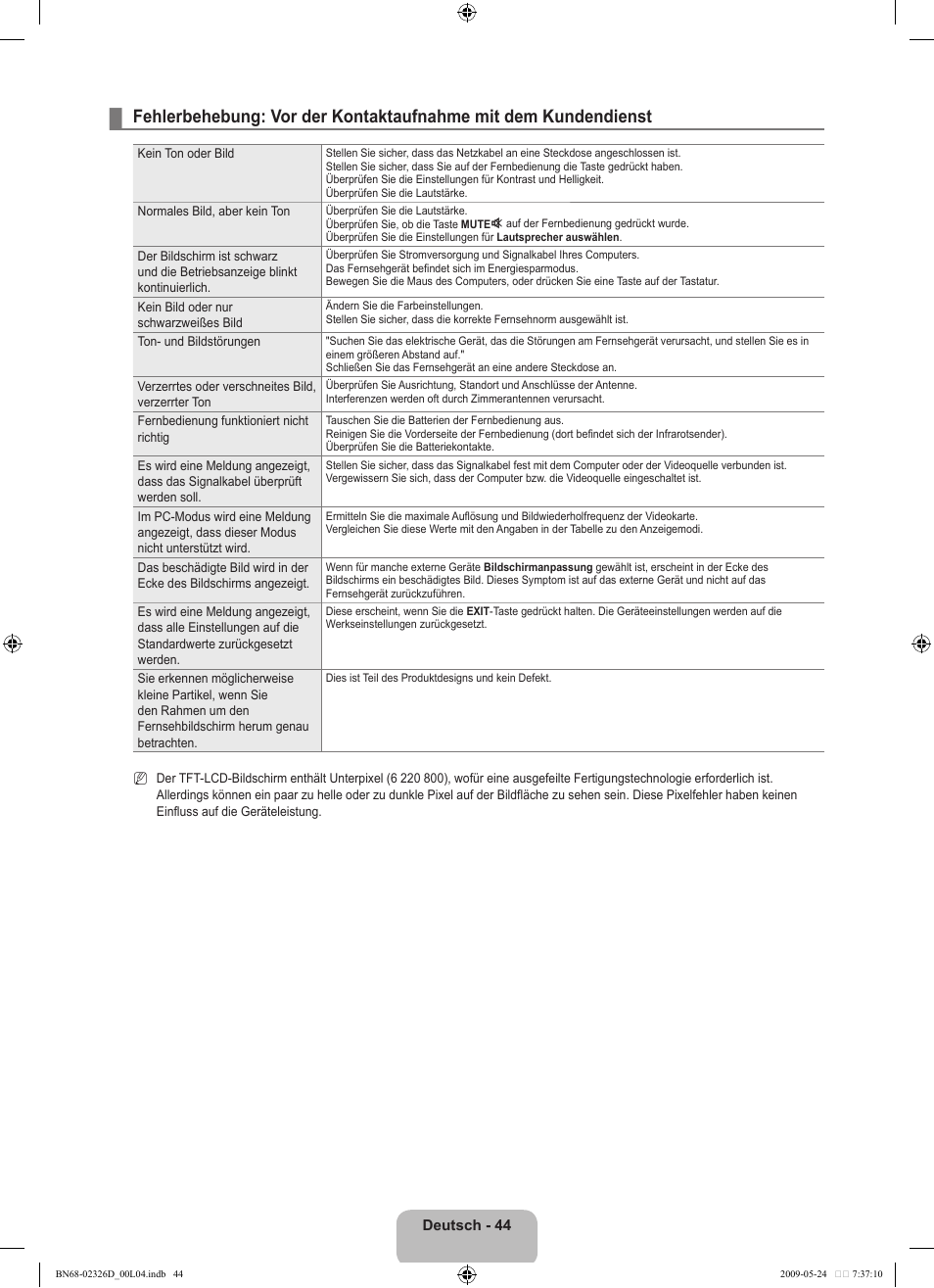 Samsung LE46B620R3P User Manual | Page 106 / 204