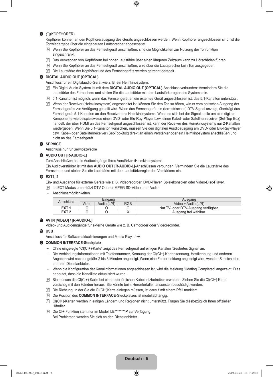 Samsung LE46B620R3P User Manual | Page 67 / 204