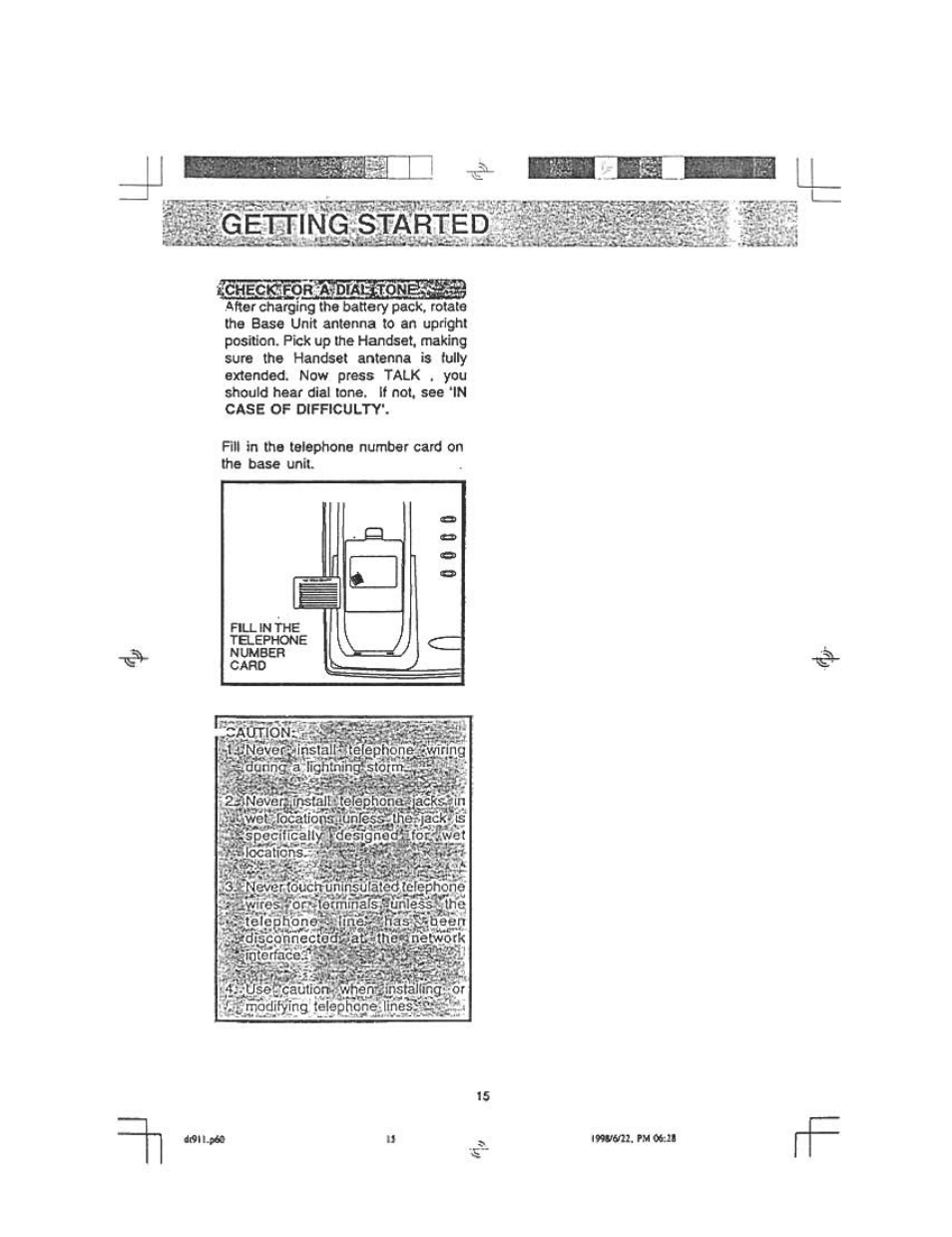 R; p-or r m ni^sja rt e d :ii | Audiovox DT 911 User Manual | Page 15 / 23
