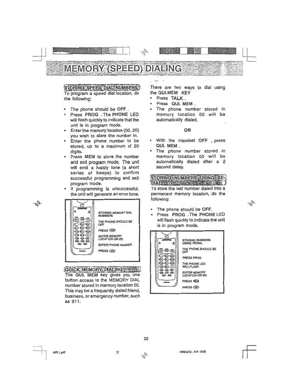 Audiovox DT 911 User Manual | Page 22 / 23