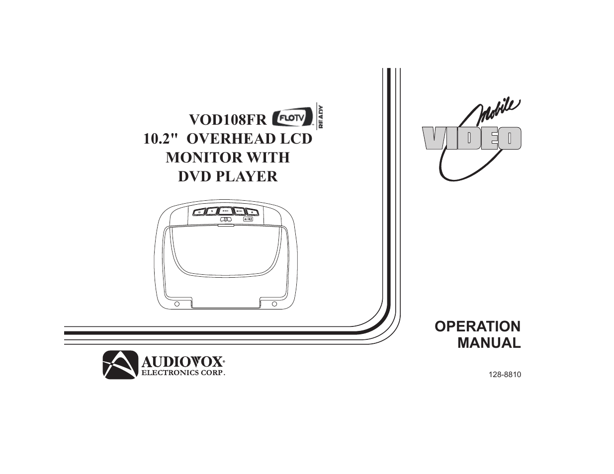 Audiovox Mobile Video VOD108FR User Manual | 56 pages