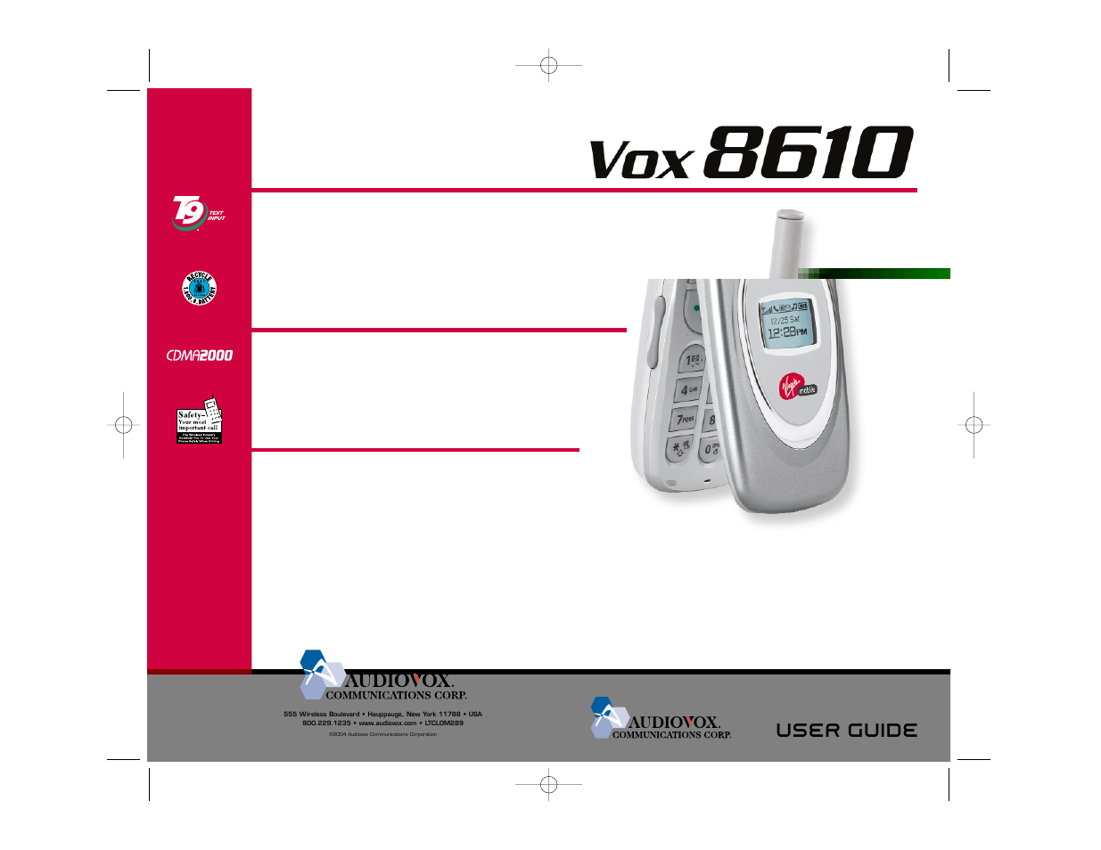 Audiovox VOX 8610 User Manual | 54 pages