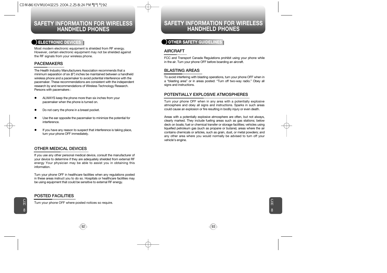 Audiovox VOX 8610 User Manual | Page 48 / 54