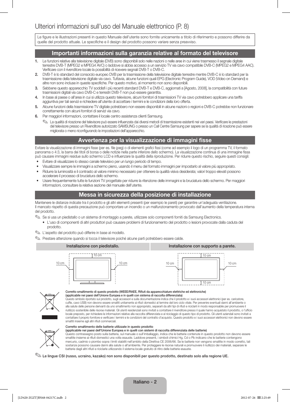 Samsung LE32E420E2W User Manual | Page 38 / 51