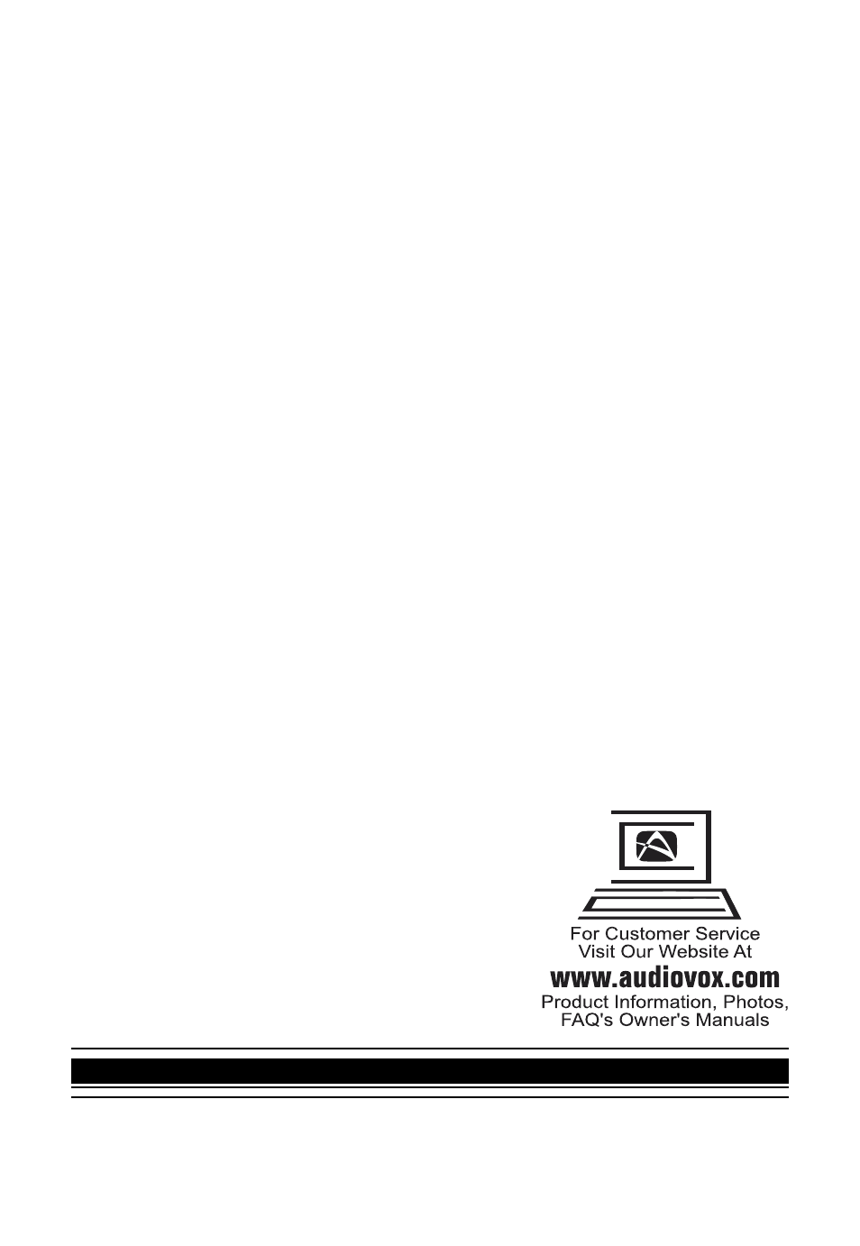 Audiovox AVD300T User Manual | Page 30 / 30