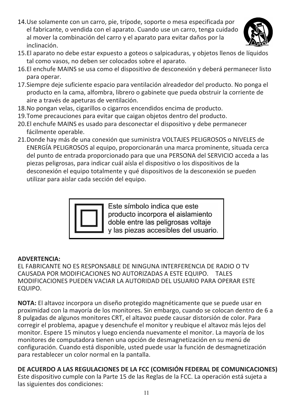 Audiovox CE208BT User Manual | Page 11 / 30