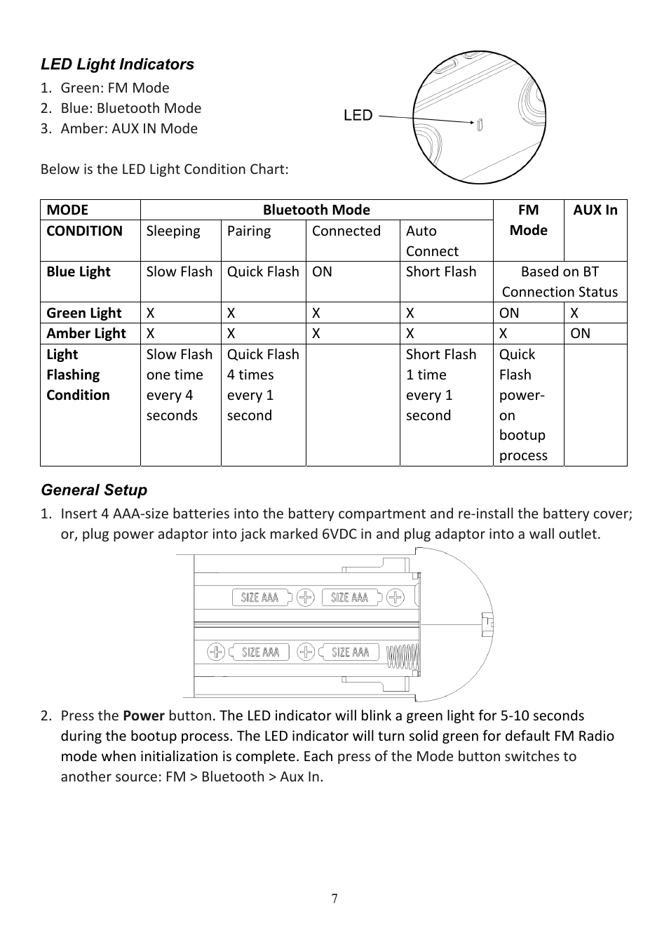 Audiovox CE208BT User Manual | Page 7 / 30