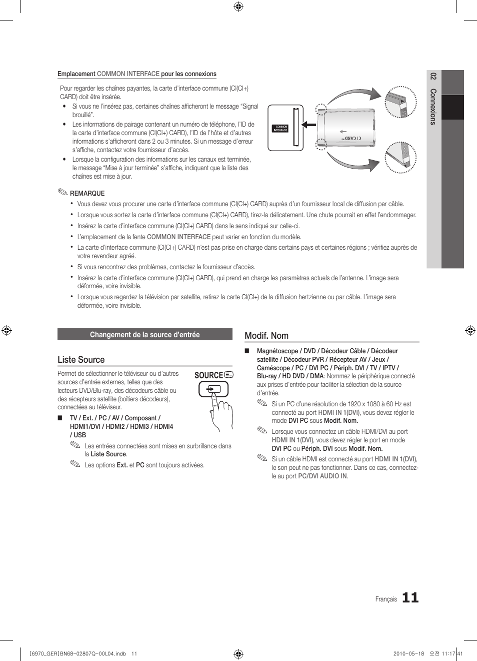Samsung PS50C6970YS User Manual | Page 139 / 256