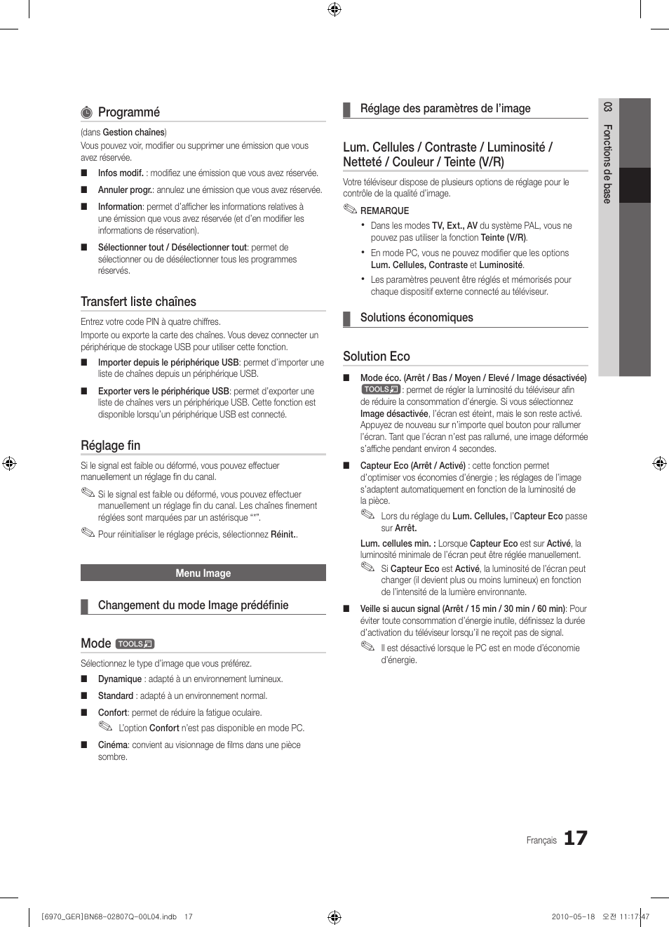 Samsung PS50C6970YS User Manual | Page 145 / 256