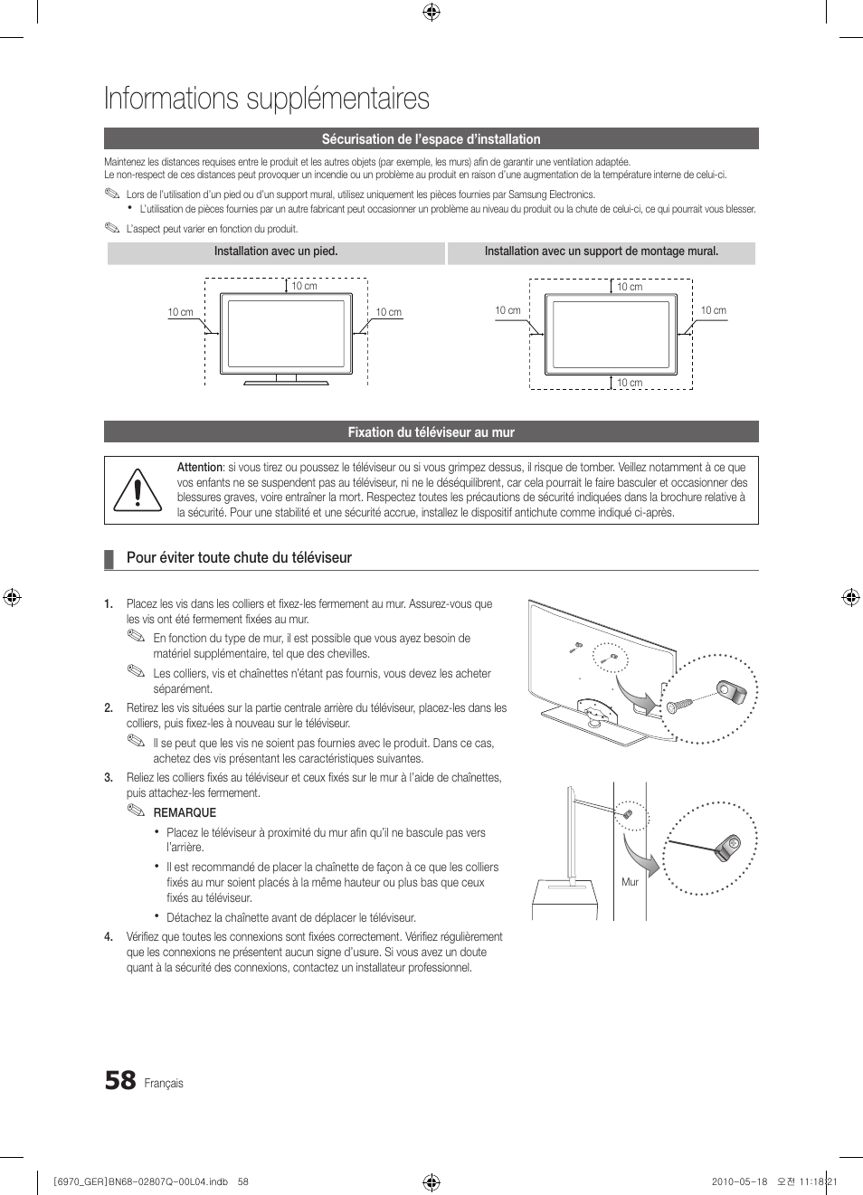 Informations supplémentaires | Samsung PS50C6970YS User Manual | Page 186 / 256