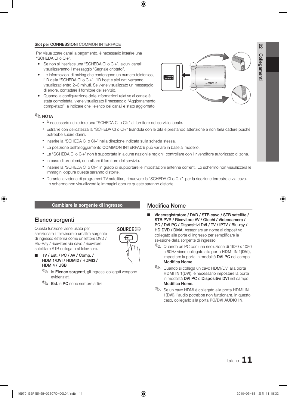 Samsung PS50C6970YS User Manual | Page 203 / 256