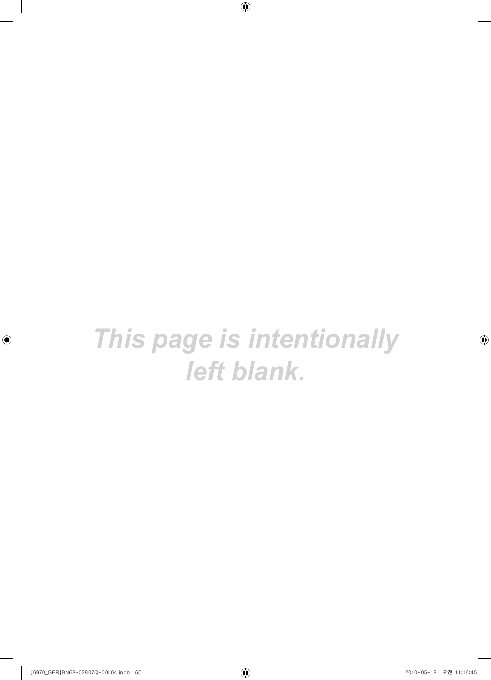 This page is intentionally left blank | Samsung PS50C6970YS User Manual | Page 65 / 256