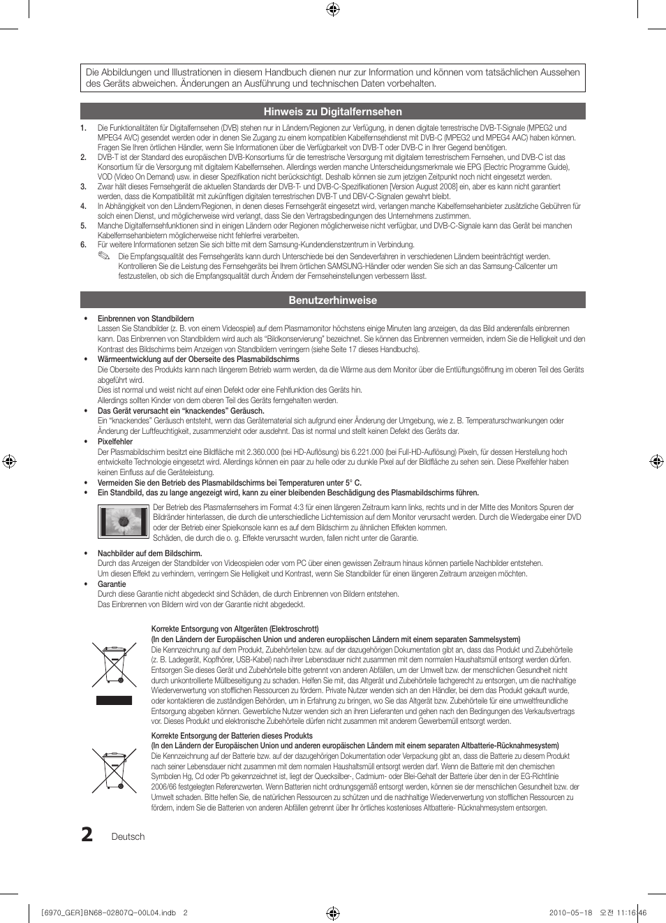 Samsung PS50C6970YS User Manual | Page 66 / 256