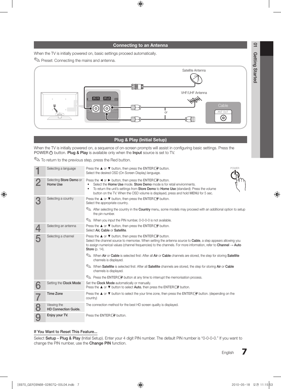 Samsung PS50C6970YS User Manual | Page 7 / 256