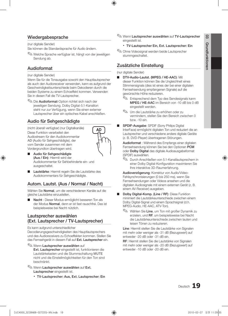 Samsung UE32C4000PW User Manual | Page 107 / 177