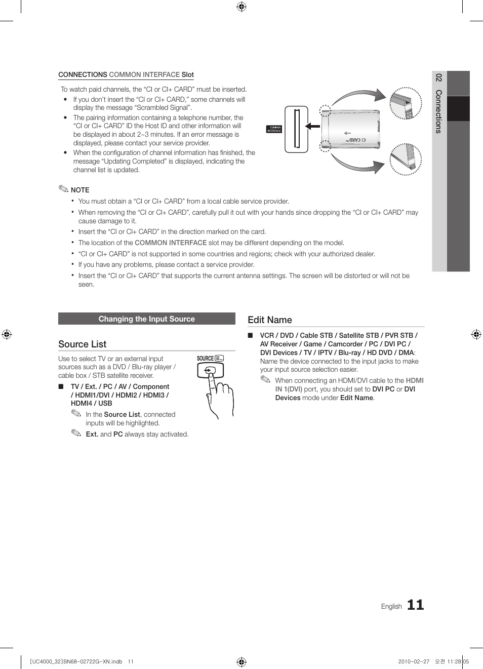 Samsung UE32C4000PW User Manual | Page 11 / 177