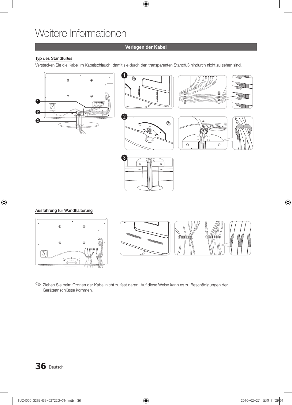 Weitere informationen | Samsung UE32C4000PW User Manual | Page 124 / 177