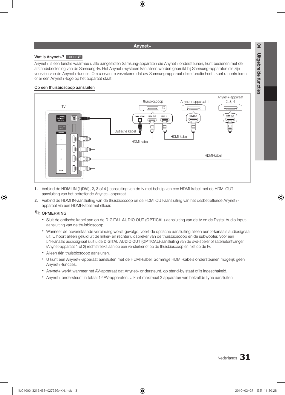 Samsung UE32C4000PW User Manual | Page 163 / 177