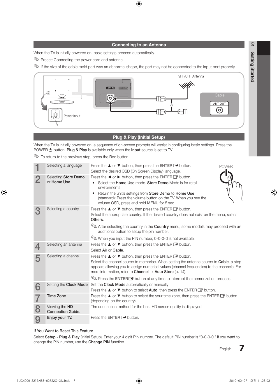 Samsung UE32C4000PW User Manual | Page 7 / 177