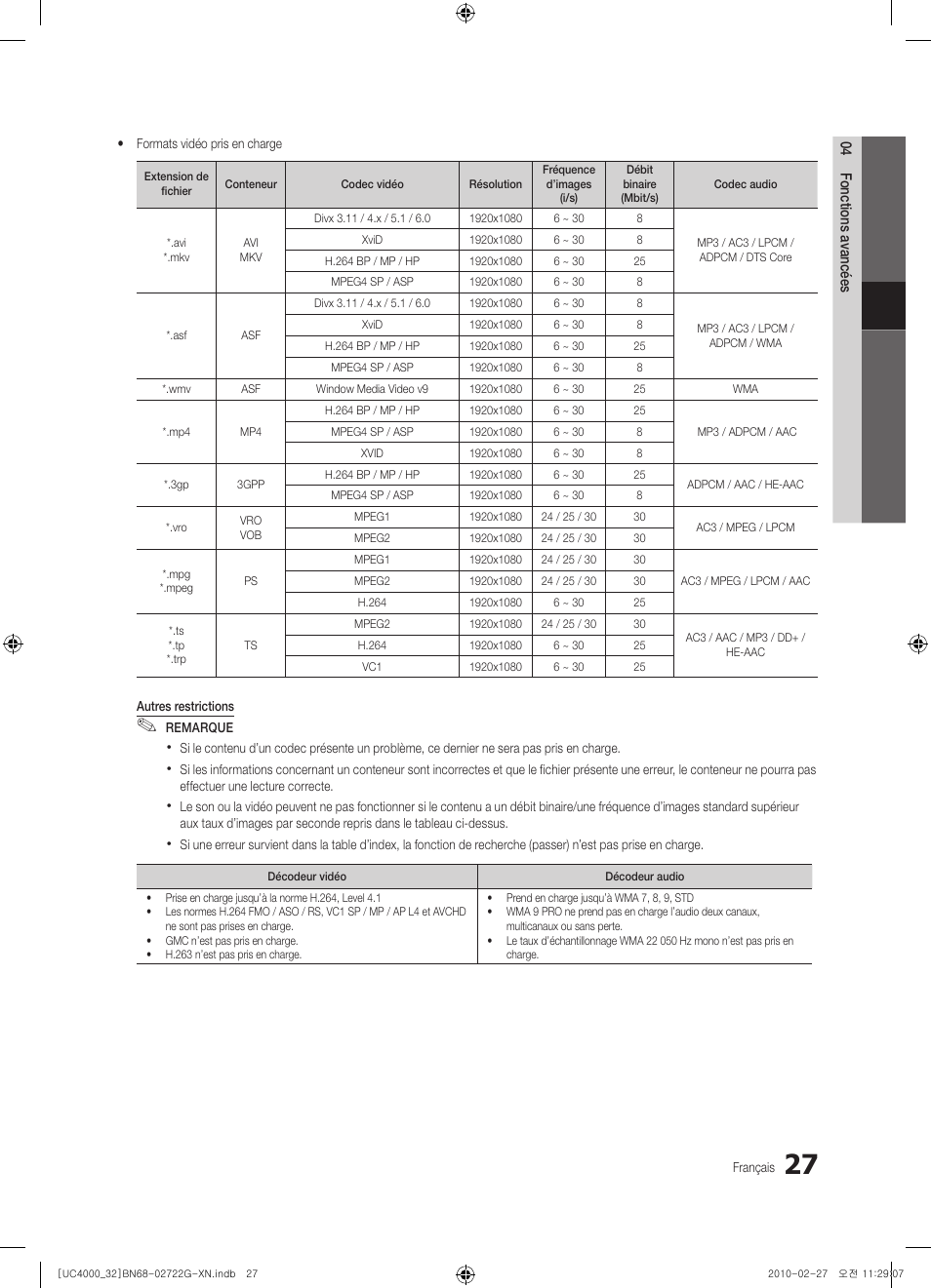 Samsung UE32C4000PW User Manual | Page 71 / 177