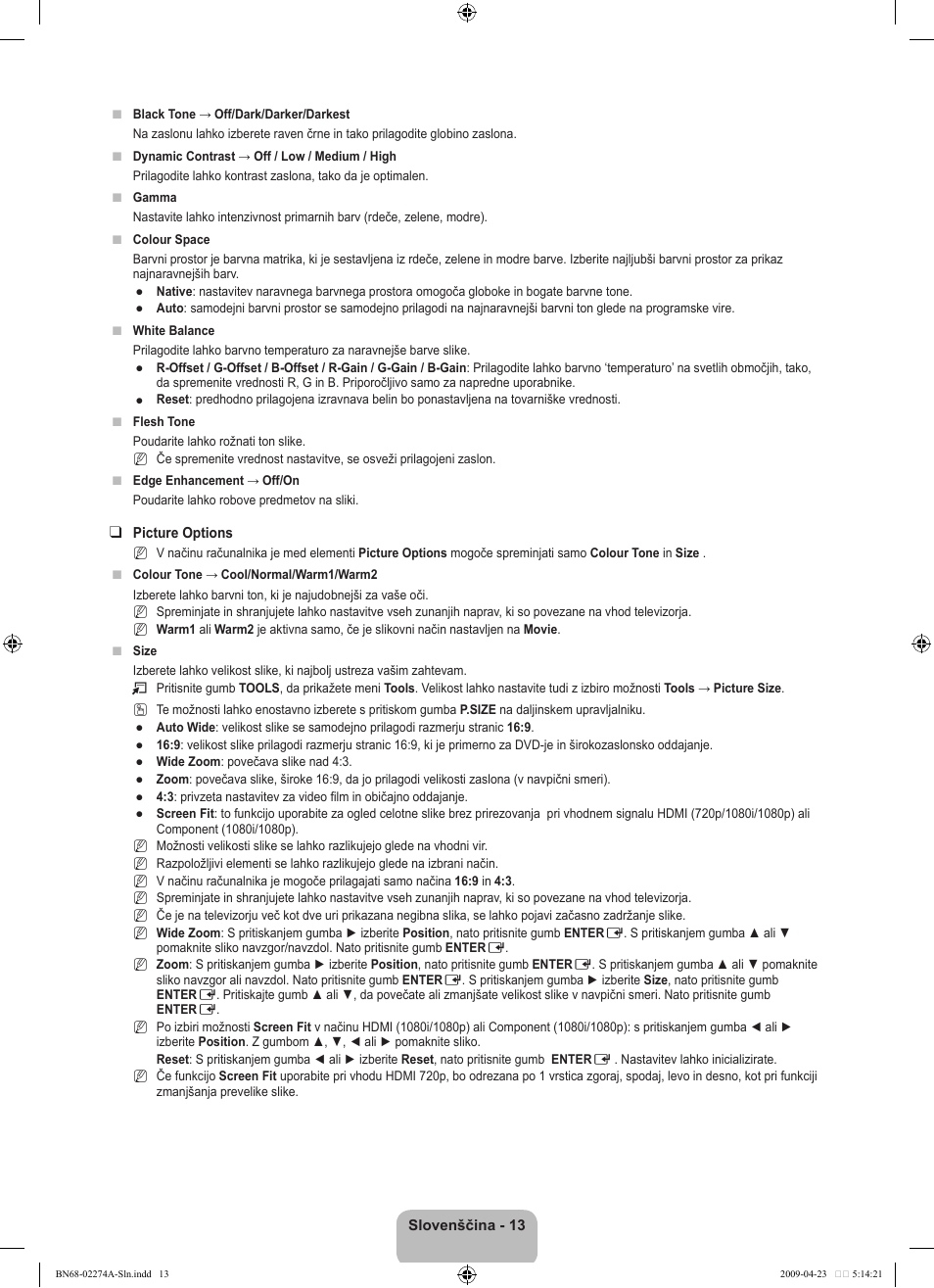 Samsung LE32B530P7N User Manual | Page 227 / 282