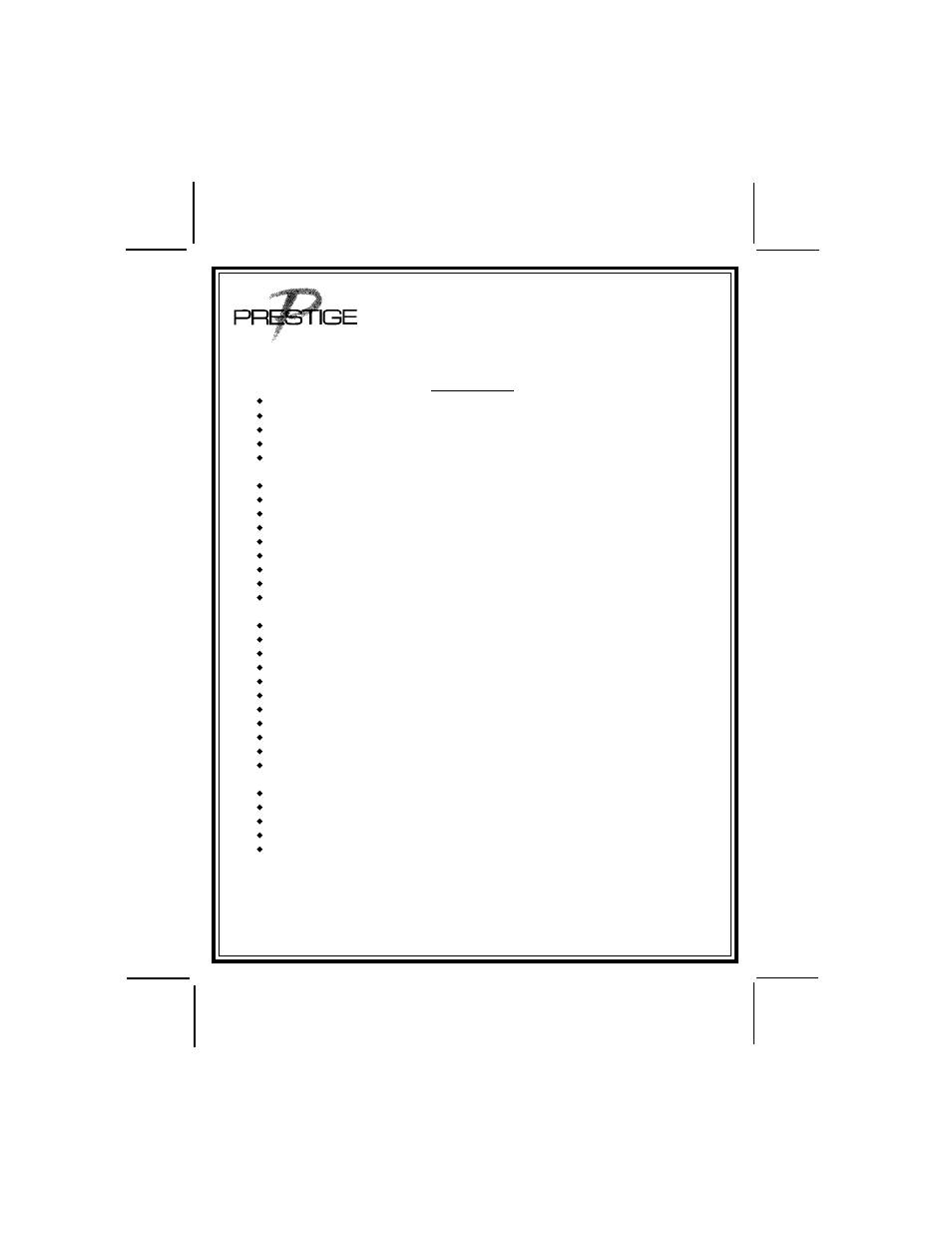 Audiovox Prestige Platinum XR6900 User Manual | 8 pages