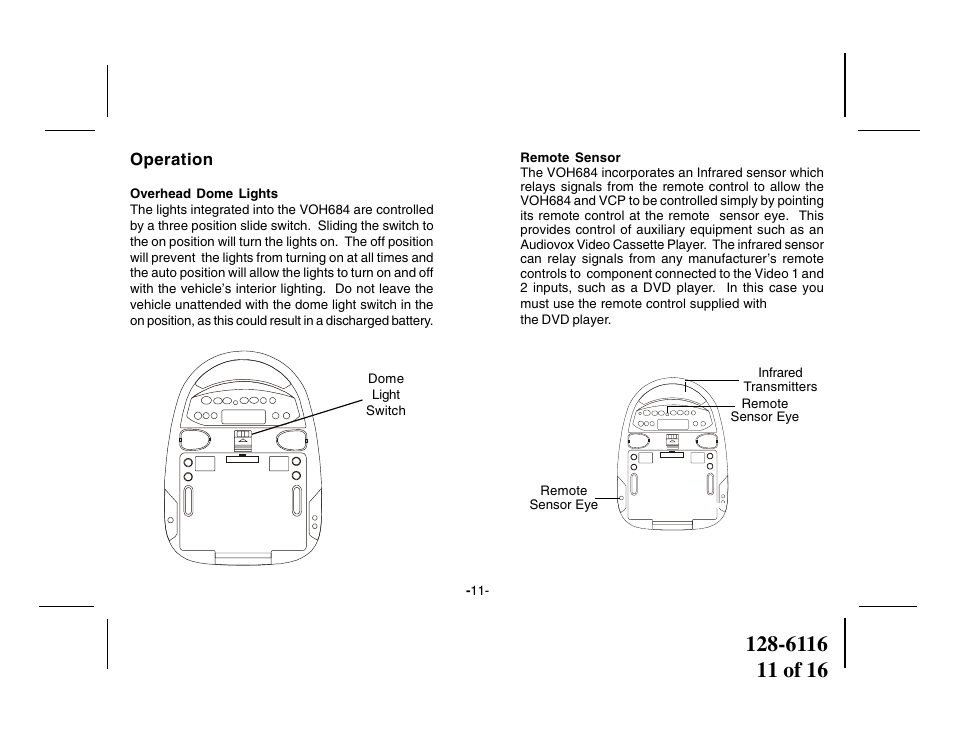 Audiovox VOH684 User Manual | Page 11 / 16